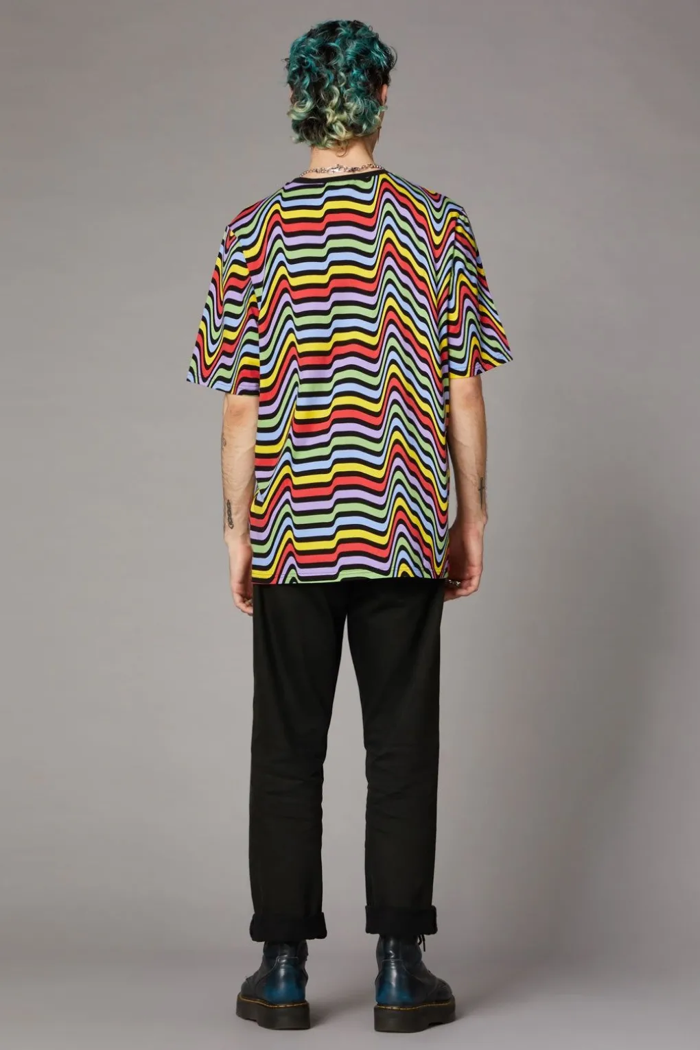 Warped Print Unisex Tee