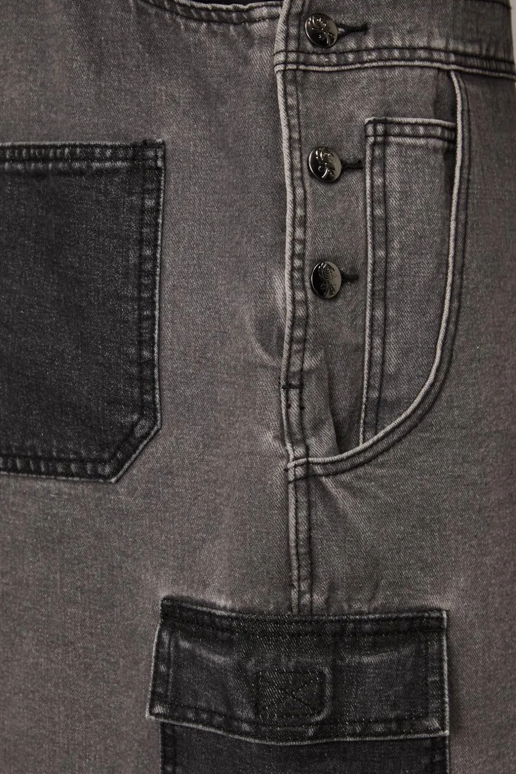 Washed Denim Overall