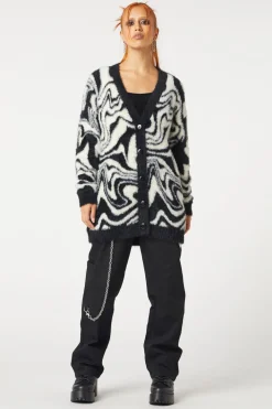Who Are You Geo Knit Cardi