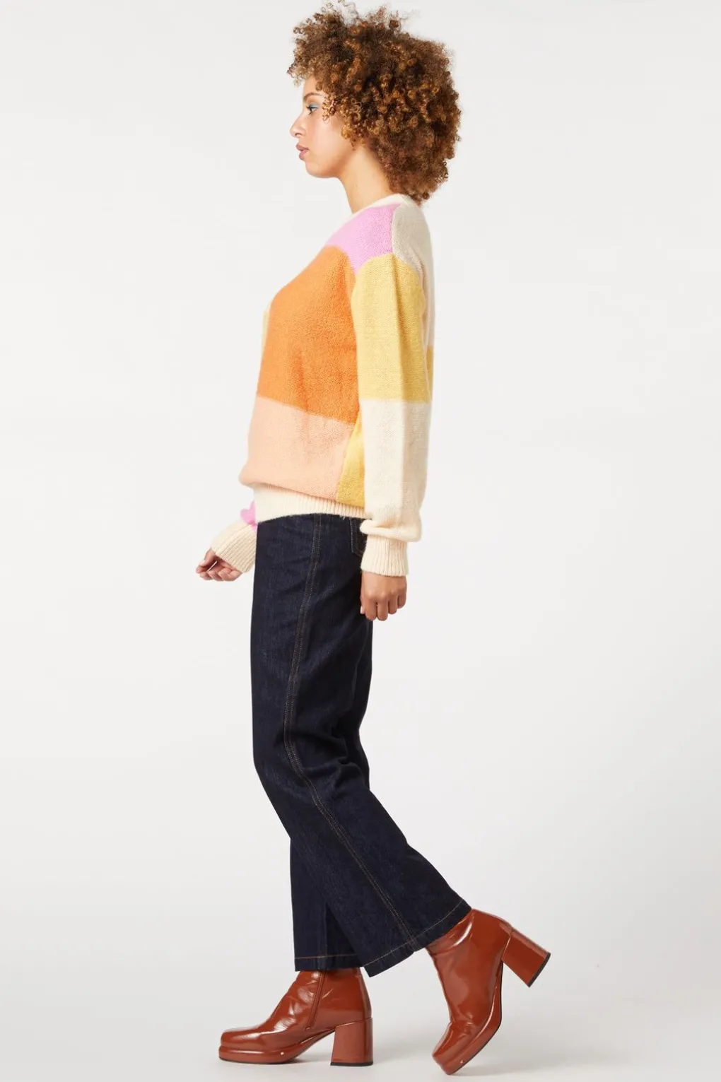 Zina Patchwork Sweater